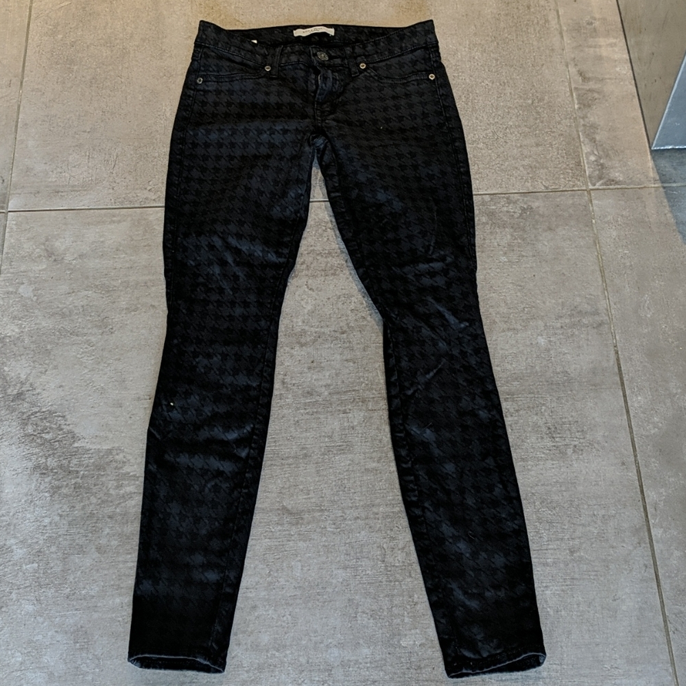 Rich and Skinny Checkerboard Print Skinny Pants 27